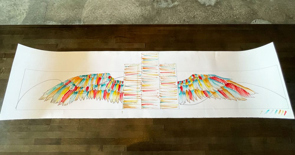 Sketch of original design