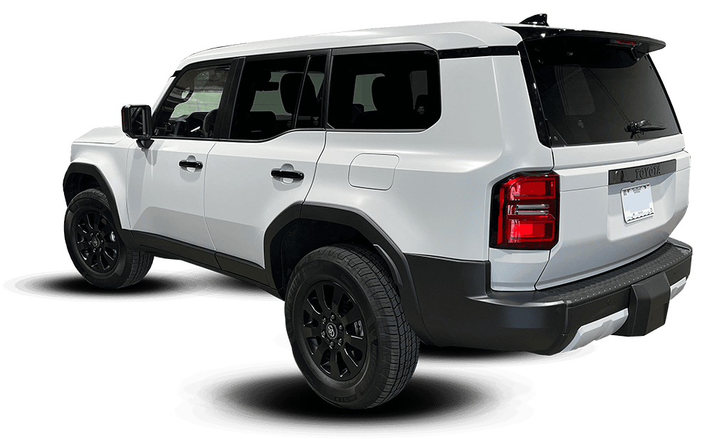 joybeez personal vehicle wrap Toyota 2024 Landcruiser color change to purple