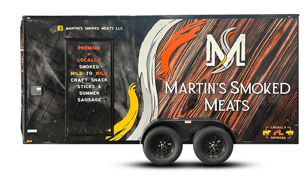 martins smoked meats commercial vehicle wrapping